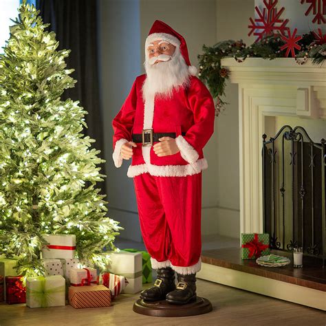 dancing life size santa|5' santa claus realistic.